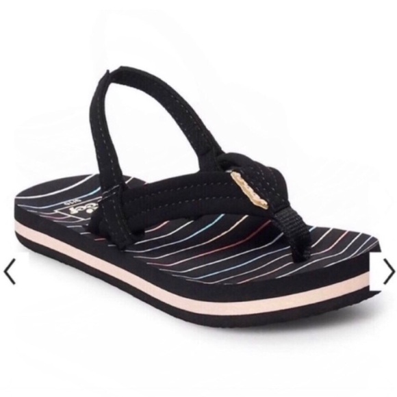 New Girls Sandals Shoes REEF Little Ahi Toddler Girls' Flip Flop Sandals Sz 5/6 - Picture 4 of 11